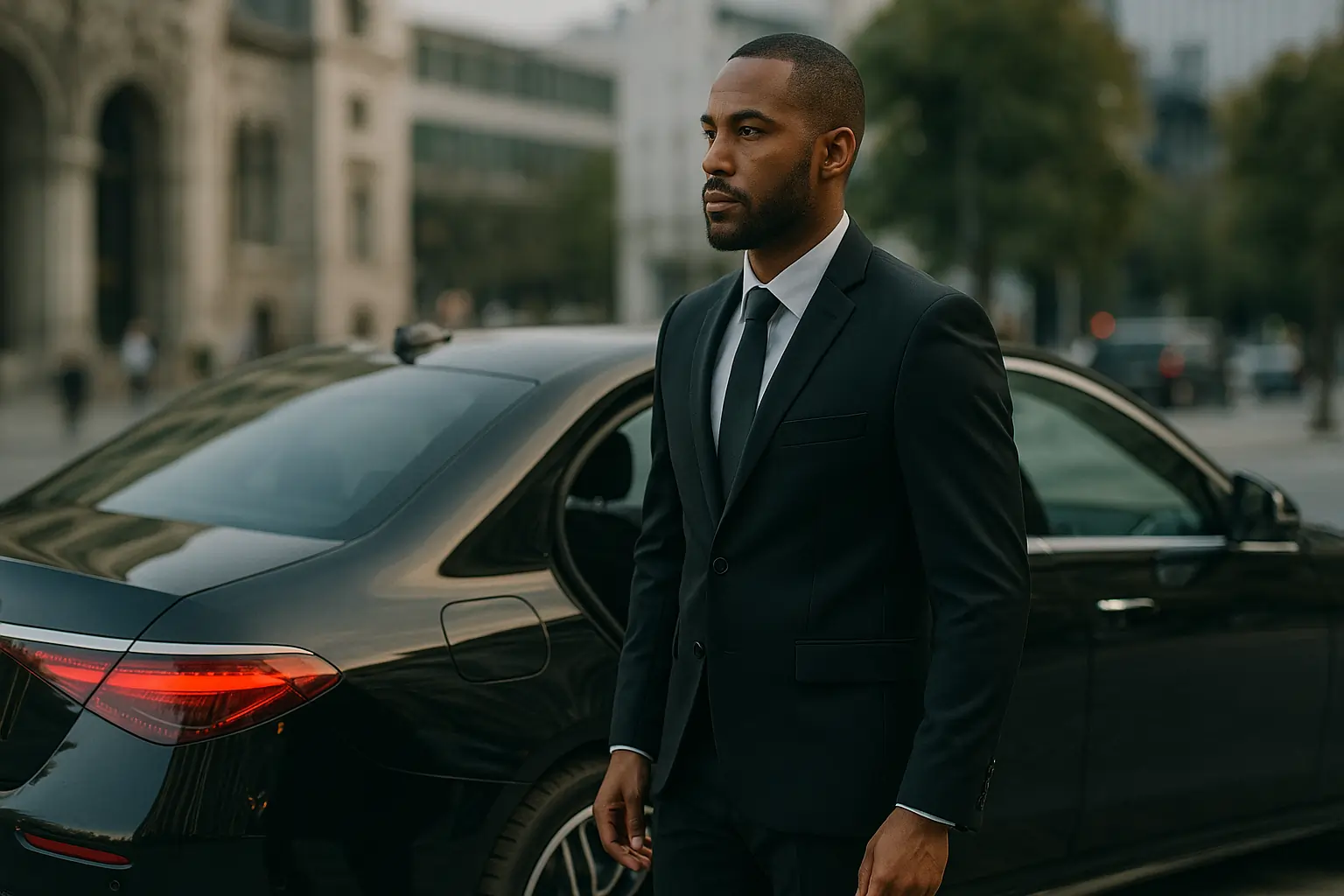 Chauffeur de luxe pour transport de chef d'entreprise