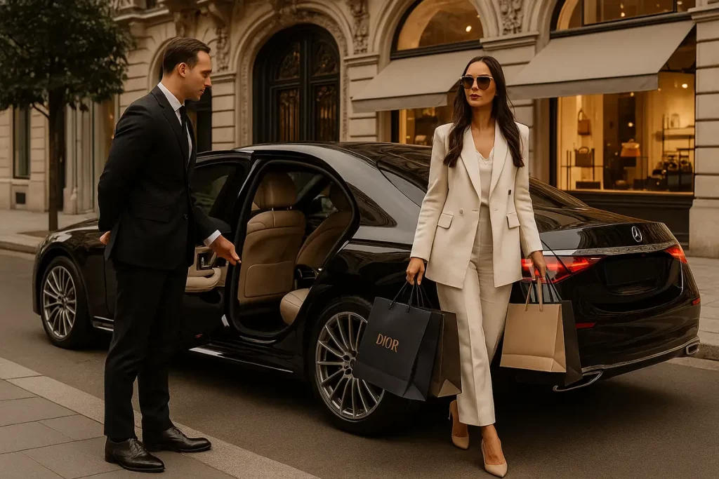 Shopping haut de gamme avec chauffeur privé en Europe