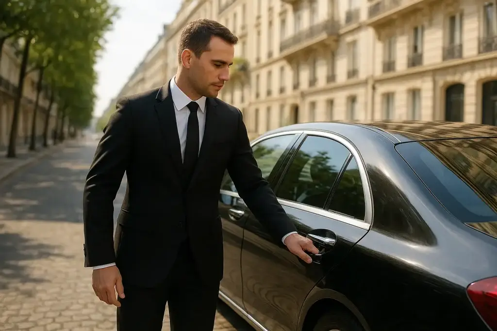 chauffeur privé Île-de-France, transfert aéroport, transport VIP, voyages d’affaires