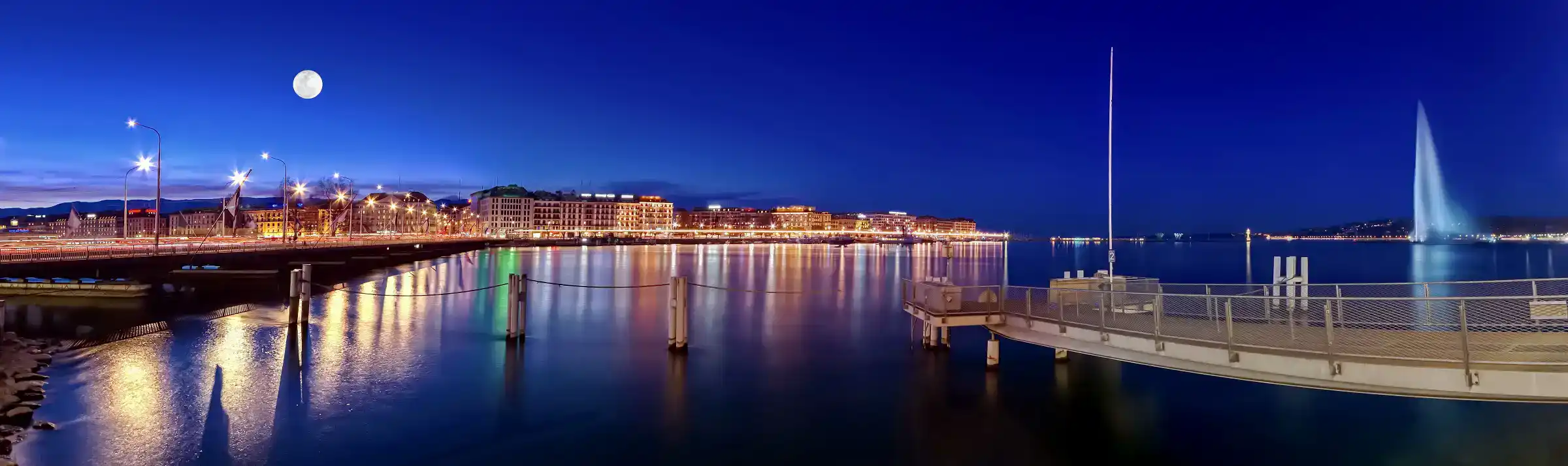 Luxury private chauffeur service in Geneva — Lake Geneva Jet d’Eau