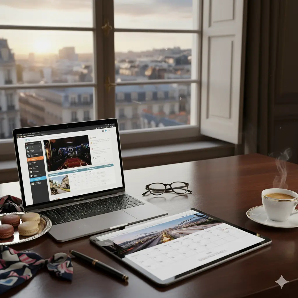 Online booking interface for private chauffeur service worldwide