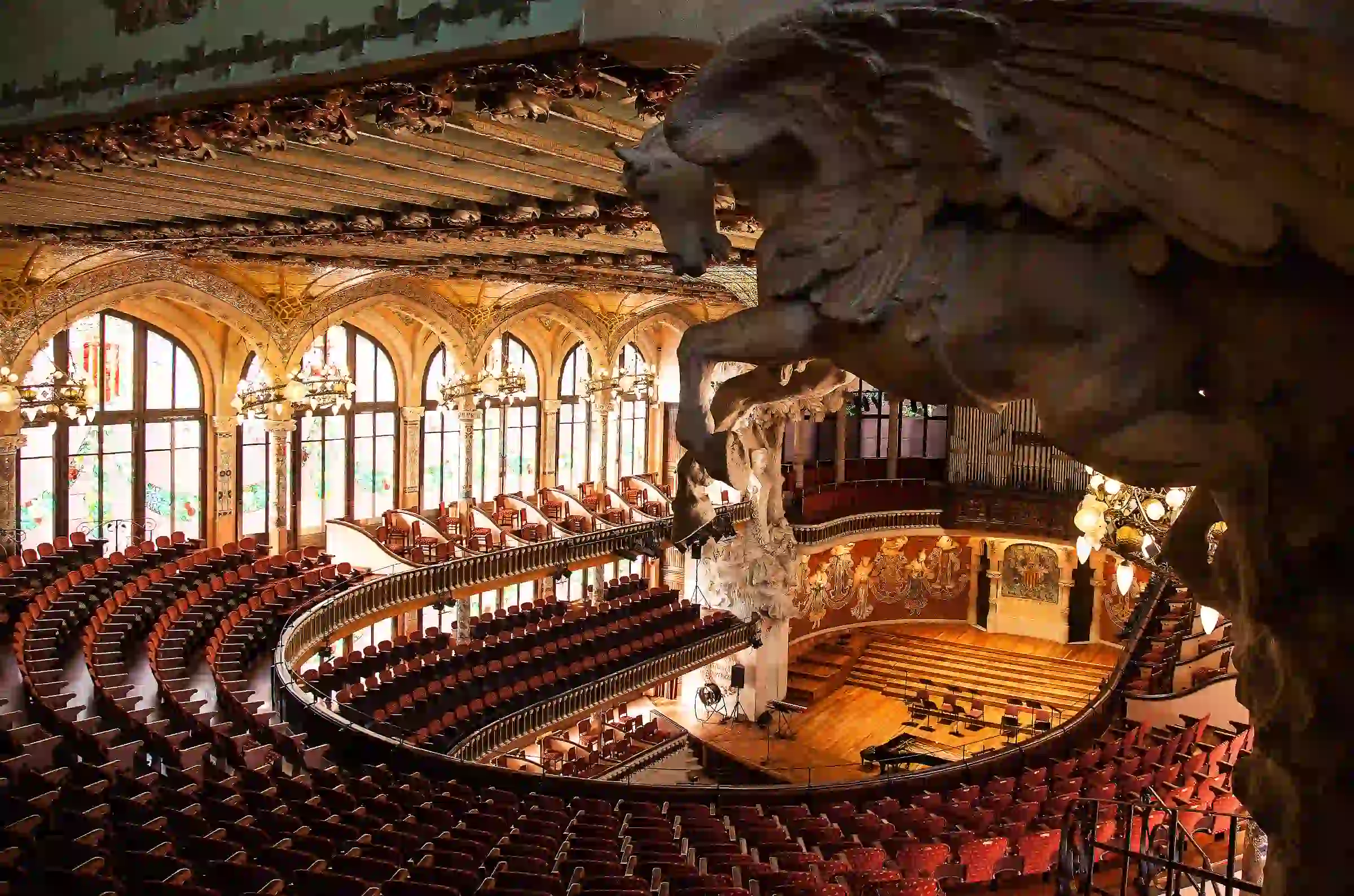 Private chauffeur Barcelona events — Palau de la Música Catalana concert hall
