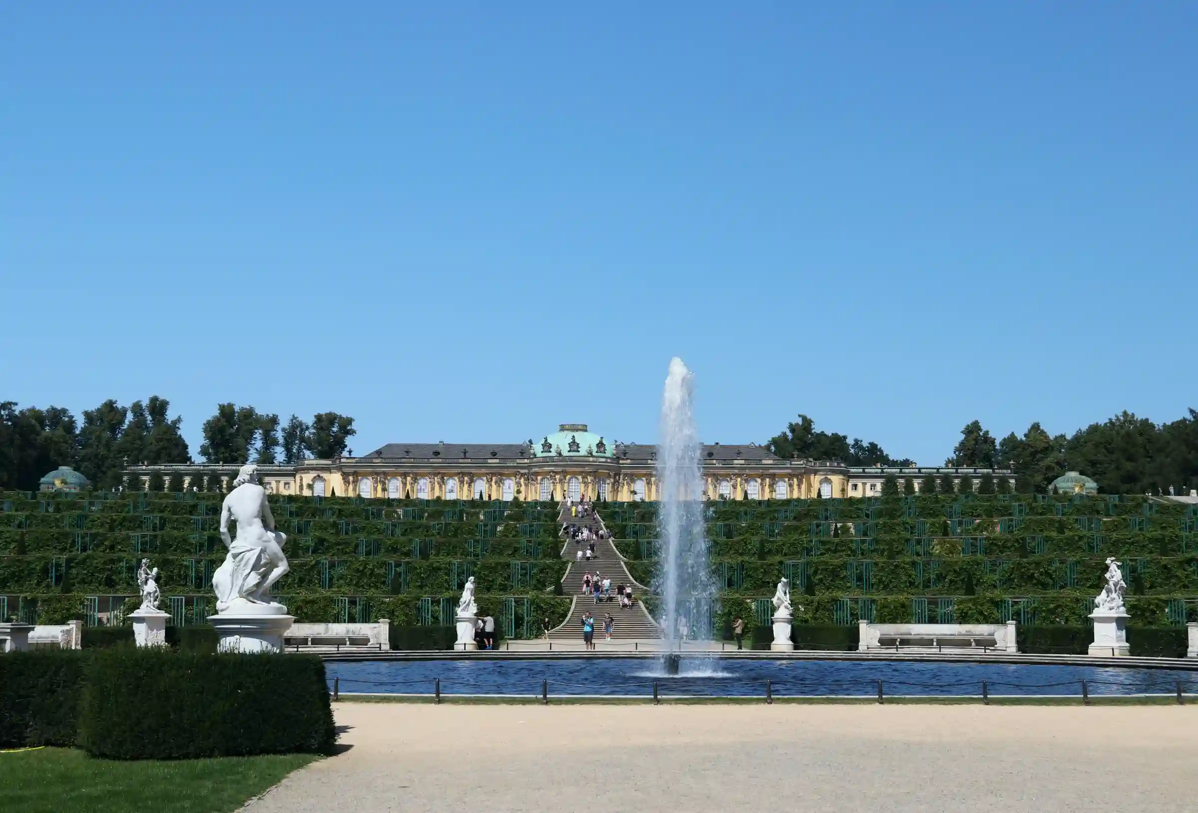 Private tour Berlin — Sanssouci Palace Potsdam aerial view with private chauffeur