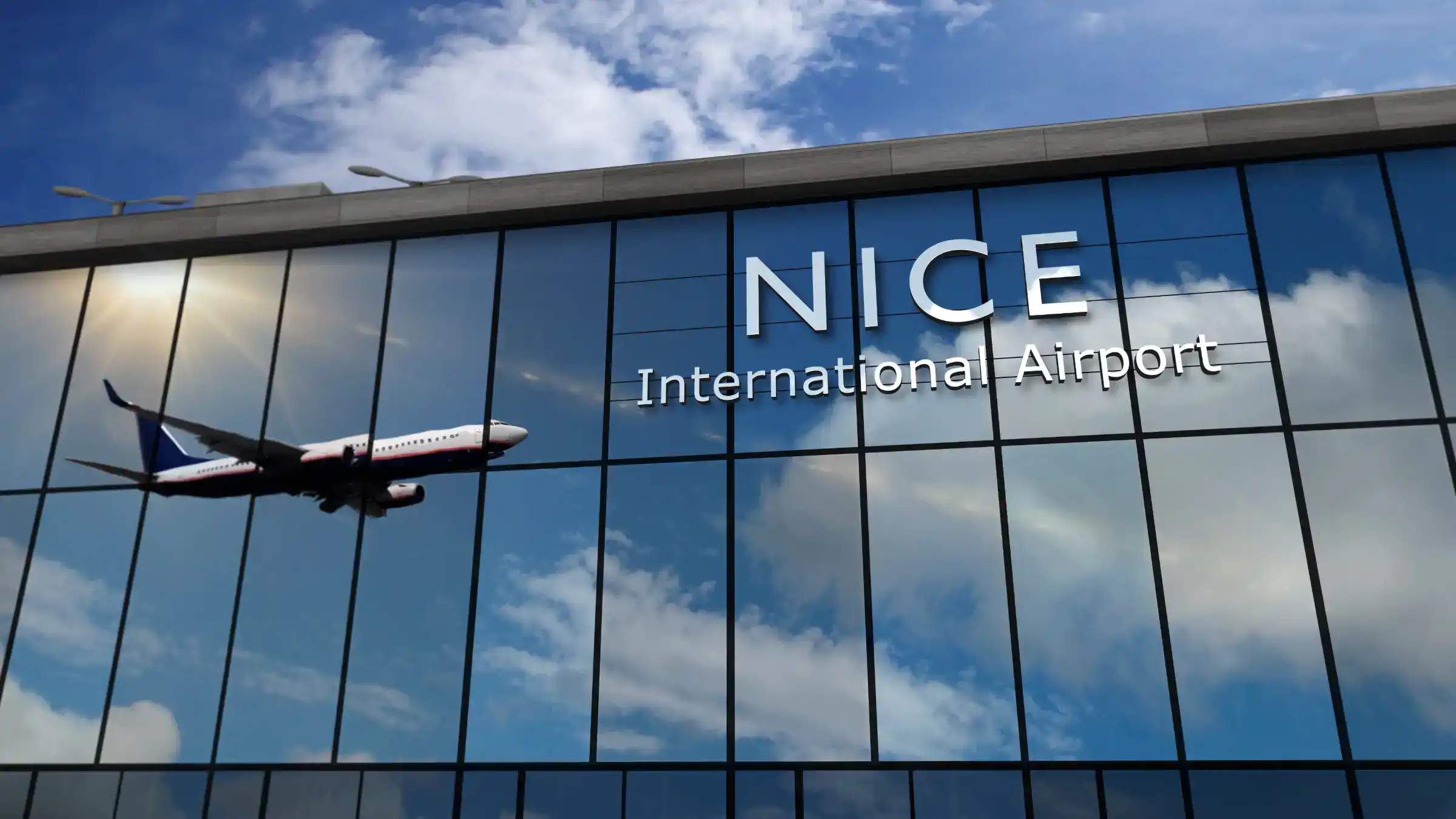 Private chauffeur airport transfer Nice NCE — terminal arrivals hall